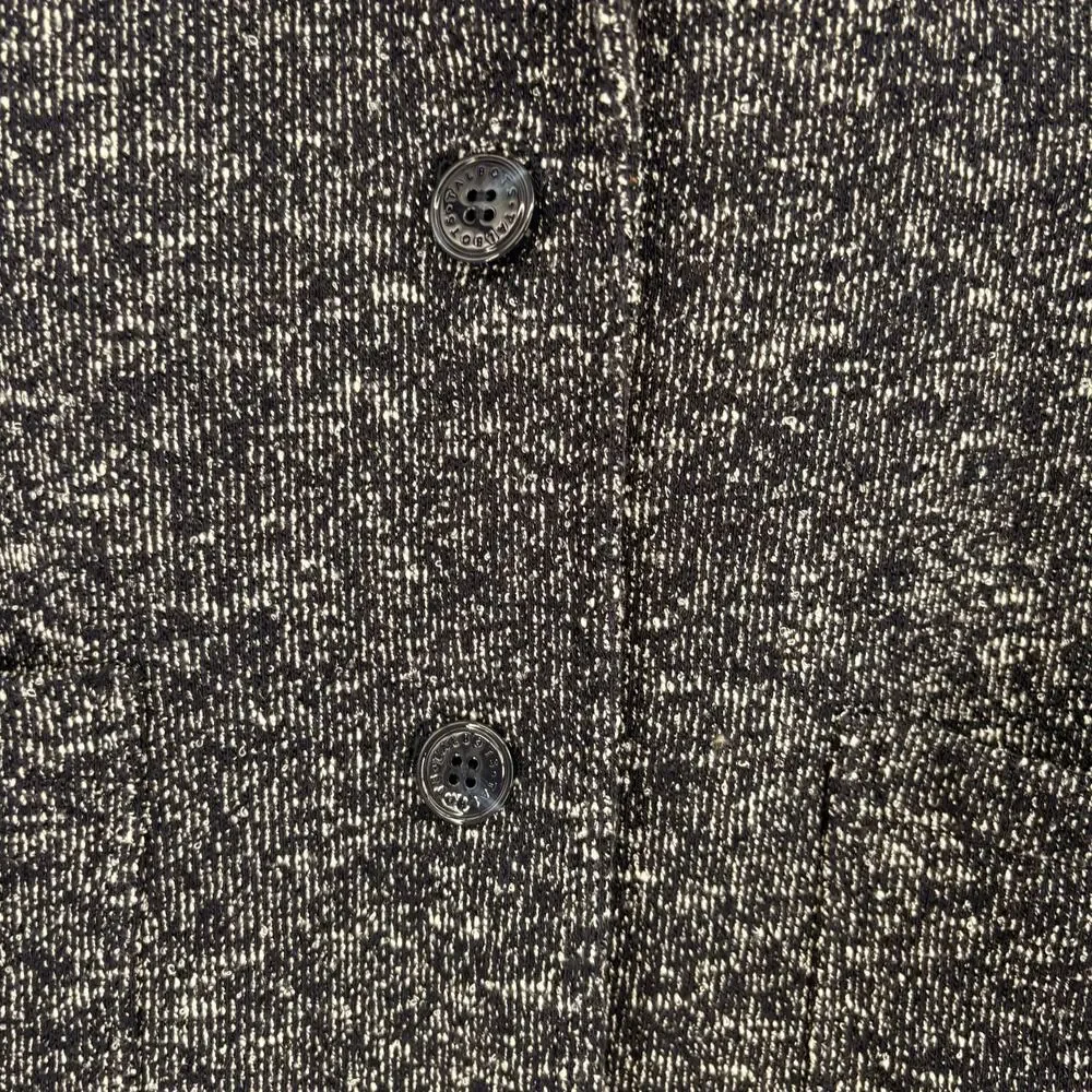 Talbots Navy Blue Marled One Button Blazer Business Career Academic‎ Size 6